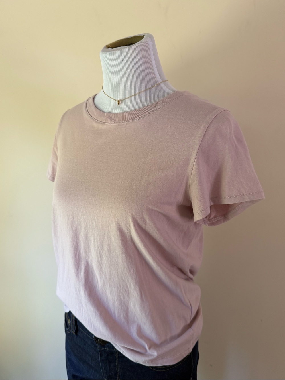 Madewell Classic Crewneck Tee - Light Mauve Pink